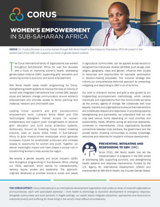 Women’s Empowerment in Sub-Saharan Africa